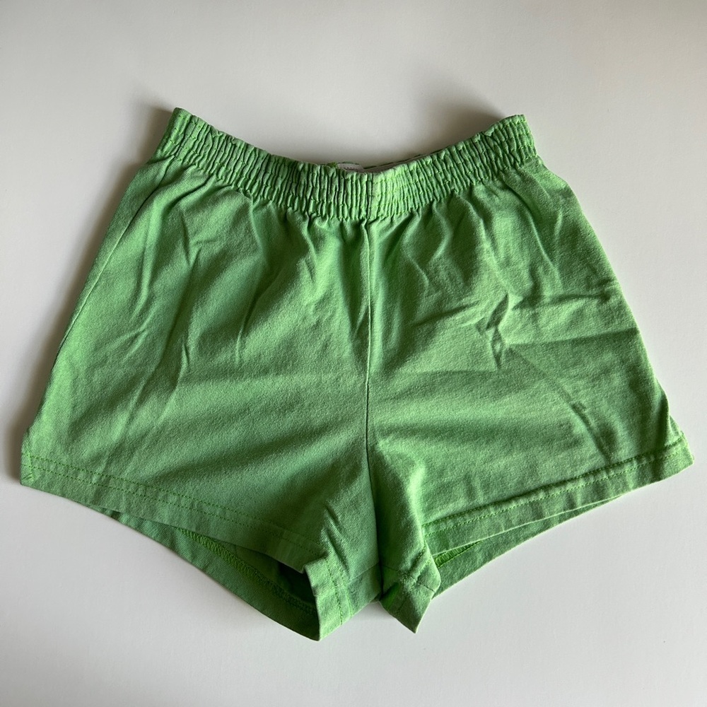green lounge shorts